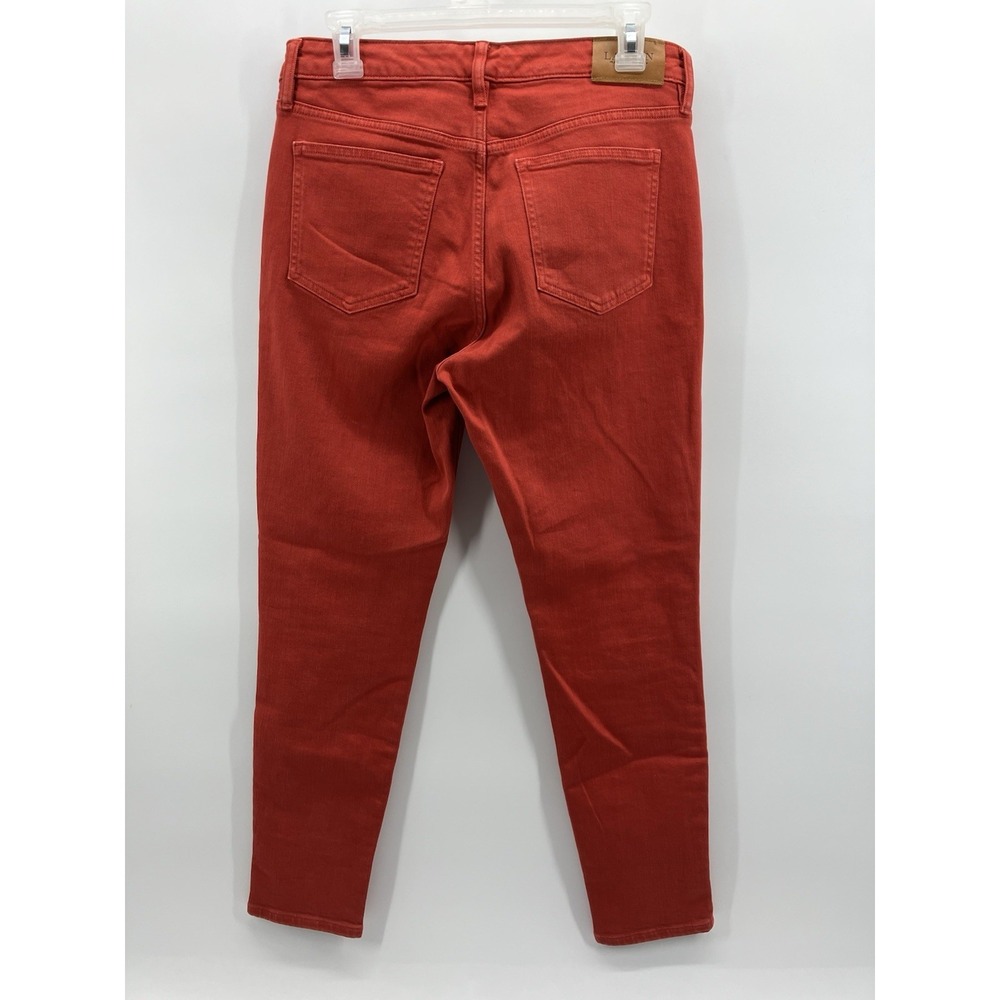 Lauren Ralph Lauren premier skinny jeans size 8 inseam 27 Red - Picture 7 of 7